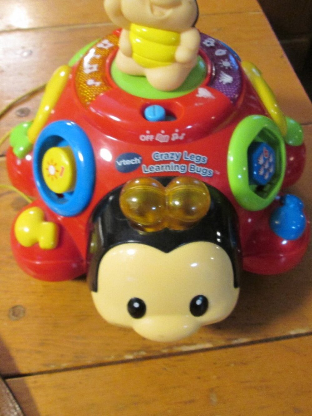 vtg V tech crazy legs learning toy bug interactive ladybug fun music lights